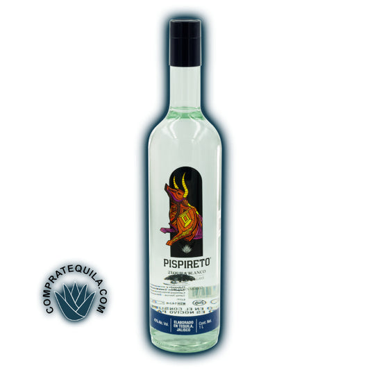 Pispireto Tequila: The authentic flavor of 100% pure agave white tequila from Tequila Jalisco - 40% Alc. Vol. Enjoy it in a 1 lt bottle made by Tequilera Santa Teresa!