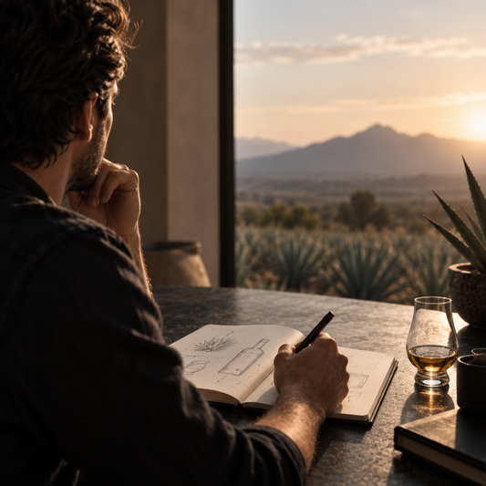 Emprendedor desarrollando una idea de negocio de bebidas durante Founder Lab de Tequila White Label.